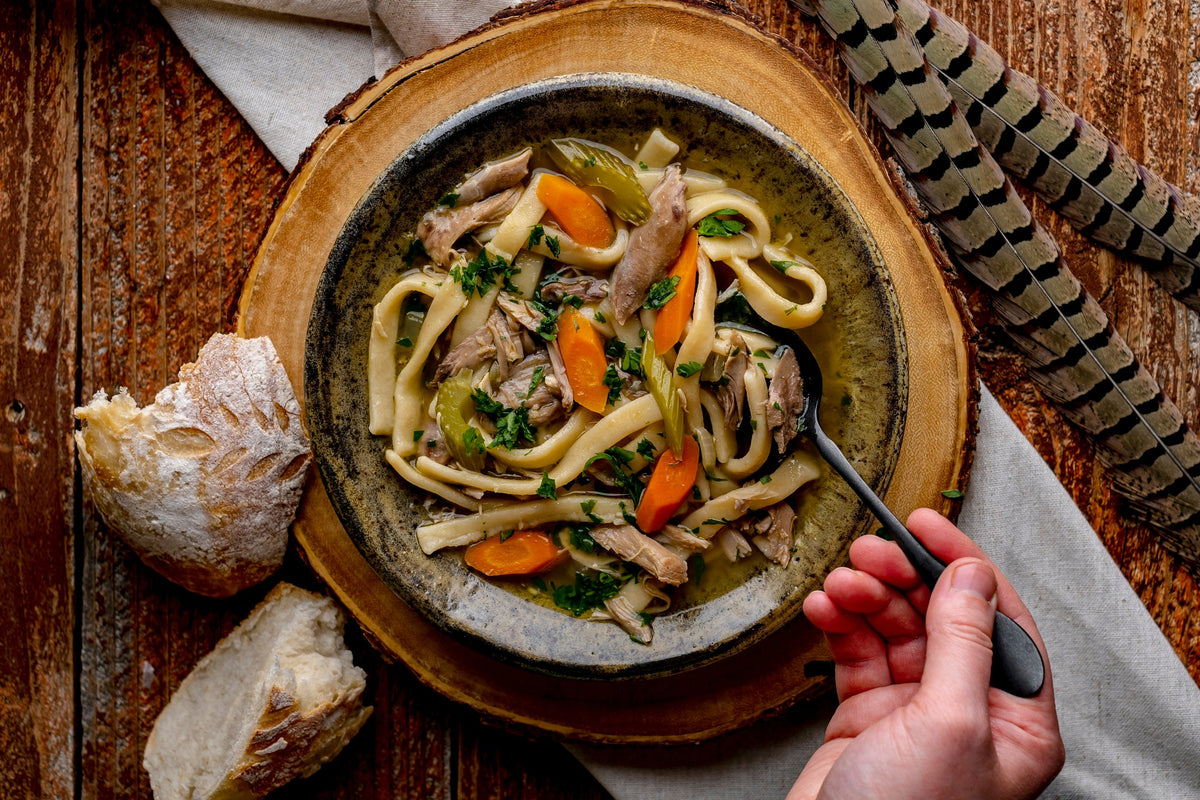 Turkey Noodle Soup (Made With the Turkey Carcass)