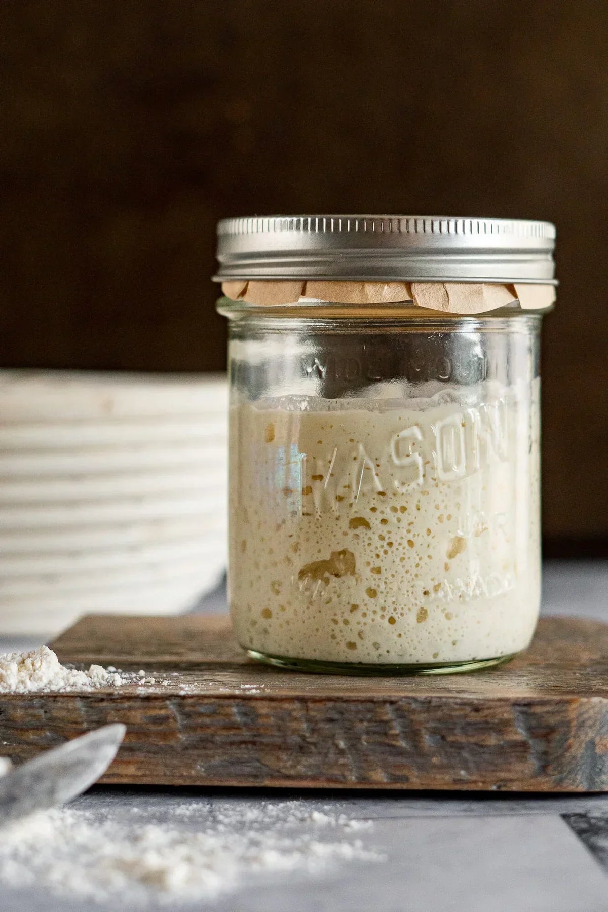 Sourdough starter. 