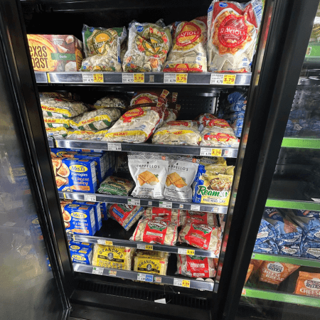 Grandma's egg noodles in the freezer aisle of major grocery store. 